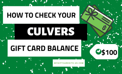 How To Check Your Culvers Gift Card Balance