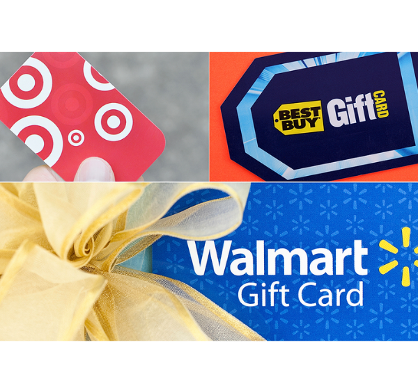 Gift Cards from Large Retailers