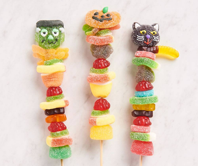 Halloween Gummy Kabob Candy Halloween Gift Cards Idea