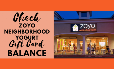 How to Check Zoyo Neighborhood Yogurt Gift Card Balance