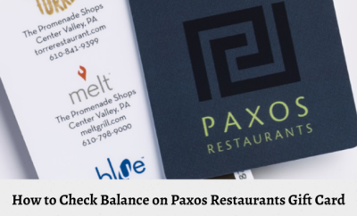 How to Check Paxos Restaurants Gift Card Balance