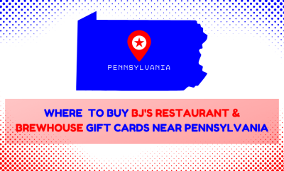 Where To Buy BJ’s Restaurant & Brewhouse Gift Cards Near Pennsylvania