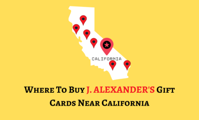 Where To Buy J. Alexander's Gift Cards Near California