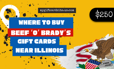 where to buy Beef ‘O’ Brady’s gift cards near Illinois