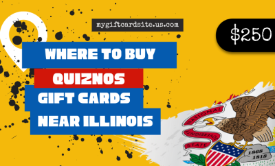 where to buy Quiznos gift cards near Illinois