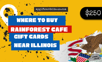 where to buy Rainforest Cafe gift cards near Illinois