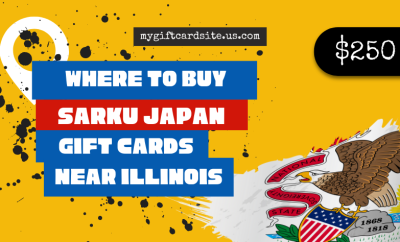 where to buy Sarku Japan gift cards near Illinois