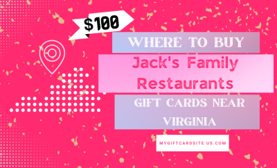 Where To Buy Jack’s Family Restaurants Gift Cards Near Virginia