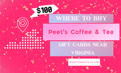 Where To Buy Peet’s Coffee & Tea Gift Cards Near Virginia