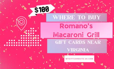 Where To Buy Romano’s Macaroni Grill Gift Cards Near Virginia